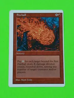 Fifth Edition - Fireball (C) Misprint - Magic the Gathering - MTG - Image 1