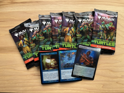 MTG Teenage Mutant Ninja Turtles 7X Play Booster Pack X7 + Bonus Promos IN HAND - Image 1