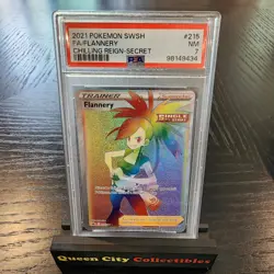 FLANNERY - SECRET - PSA 7 - 2021 Pokemon Sword & Shield Chilling Reign - #215 - Image 1