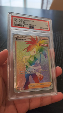 FLANNERY - SECRET - PSA 7 - 2021 Pokemon Sword & Shield Chilling Reign - #215 - Image 2
