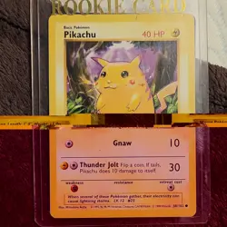 Pokemon Pikachu Base Set 58/102 1999 Basic 40 HP Common Card Nintendo - Image 1