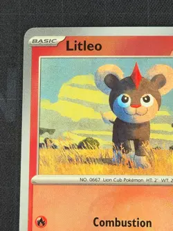 Litleo (Master Ball Pattern) 015/131 Pokemon Sv: Prismatic Evolutions Holo - Image 3
