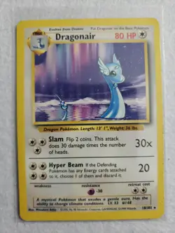 1999 Pokemon Dragonair Base Set 18/102 A11 - Image 1