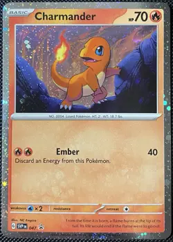 Charmander - 047 (Cosmos Holo) 047 Sv: Scarlet & Violet Promo Cards Pokemon - Image 1