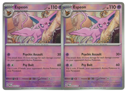 POKEMON TCG ESPEON 033/131 POKE BALL PATTERN RARE SV: PRISMATIC EVOLUTIONS (2x) - Image 1