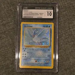 Articuno 009/034 HOLO CGC 10 GEM MINT Rare (Blastoise & Suicune ex Deck) - Image 1