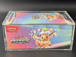 Pokemon SV8.5 Prismatic Evolutions Sealed Booster Bundle Display W/Acrylic Case - Image 4