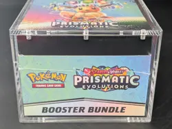 Pokemon SV8.5 Prismatic Evolutions Sealed Booster Bundle Display W/Acrylic Case - Image 5
