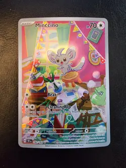 Pokemon TCG Minccino 182/162 Cinccino 182/162 Temporal Forces NM - Image 1