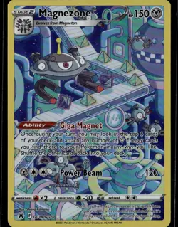 Magnezone Ultra Rare Crown Zenith: Galarian Gallery GG18/GG70 Metal Holo Pokemon - Image 1
