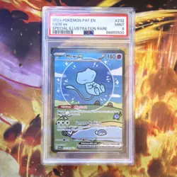 Pokemon Mew ex SV: Paldean Fates 232/091 Special Illustration Rare Holo PSA 9 - Image 1