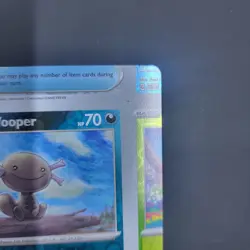Pokemon TCG NFC Error Miscut Paldean Wooper 127/197 Reverse Holo Obsidian Flames - Image 5