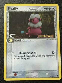Pokemon Flaaffy Delta Species 30/101 Reverse Holo Dragon Frontiers LP - Image 1