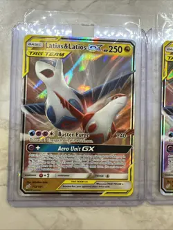 Latias & Latios GX 113/181 Pokemon Sun & Moon - Team Up Holo QTY 2 - Image 2