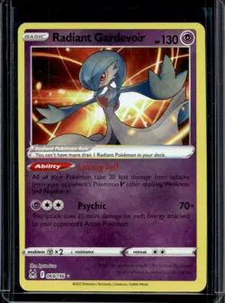 2022 Pokemon SWSH Lost Origin Radiant Gardevoir #069/196 - Image 1