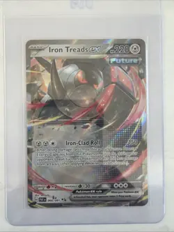 IRON TREADS EX 066/091 PALDEAN FATES POKEMON (DOUBLE RARE, NM) - Image 1