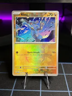 Riolu 50/131 Pokemon TCG Prismatic Evolutions Masterball Holo Near Mint - Image 1
