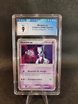 SPANISH 2003 POKEMON EX RUBY & SAPPHIRE #101 Mewtwo EX-HOLO CGC 9 - Image 1