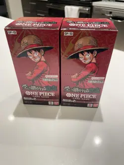 One Piece OP-13 Booster Box Carrying On His Will Factory Sealed Set Of 2! - Image 1