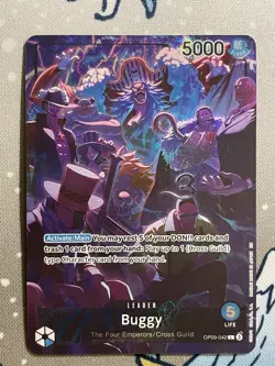 One Piece Buggy OP09-042 Leader English 2nd Anniversary Promo - Image 1