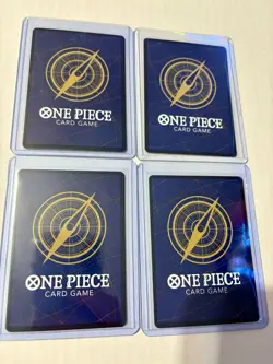 4x (Playset) Monkey.D.Luffy (2nd Anniversary Stamped ) P-043 One Piece Promo NM - Image 2