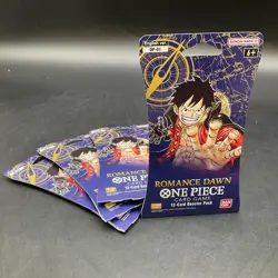 Lot of (4) One Piece English OP-01 Romance Dawn Sleeved Booster Packs Sealed - Image 1