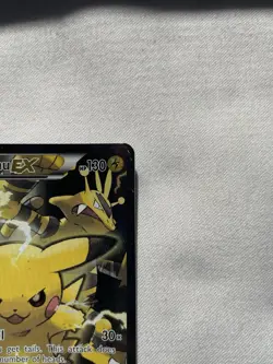 Pikachu EX XY124 Black Star Promo Full Art Holo Pokemon Card TCG - Image 4