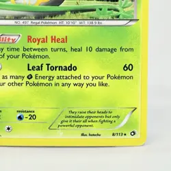 Pokemon Serperior 8/113 Legendary Treasures Rare Holo Card MP+ - Image 4