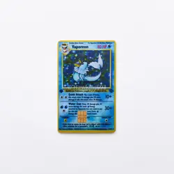 Vaporeon 1st Edition Holo 12/64 Credit/Debit Card Skin – Small Chip Vinyl Decal - Image 1