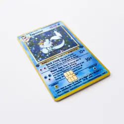 Vaporeon 1st Edition Holo 12/64 Credit/Debit Card Skin – Small Chip Vinyl Decal - Image 4