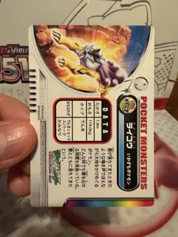 Raikou Pokemon Zukan Card Holo GS 050 Carddass JP Exclusive — US SELLER - Image 3