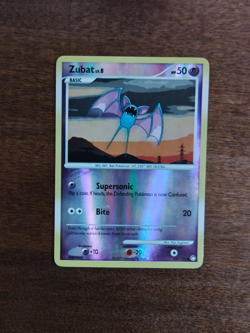 Zubat 108/123 Reverse Holo Mysterious Treasures Pokemon Card 2007 LP - Image 3