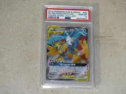 2019 POKEMON S & M MOLTRES ZAPDOS ARTICUNO GX HIDDEN FATES FA CARD #66 PSA 10 - Image 3