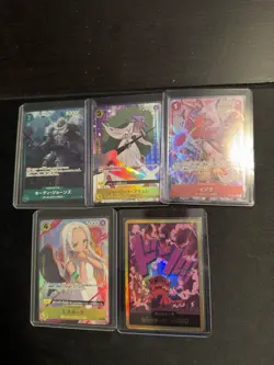 One Piece CCG Full Arts Japanese Card Lot NM - Image 1