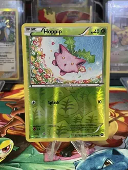 Pokemon Card Hoppip 3/114 XY Steam Siege Reverse Holo Foil Rare 2016 NM/LP - Image 1