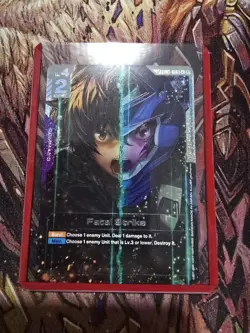 Gundam Card Game Fatal Strike SP GD03-014 C+ NM English with bonus R-028 C+ - Image 2