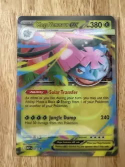 Mega Venusaur ex 013 Jumbo Cards Holo Black Star Promote Mega Evolutions - Image 1