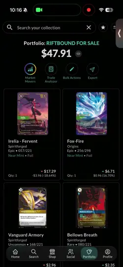 Rift bound TCG Lost Origin And Spiritforged 45x Card Lot NM-Mint FOILS OR BETTER - Image 2