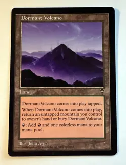 Dormant Volcano blank artist proof MTG Visions artist John Avon SOLD AS IS - Image 1