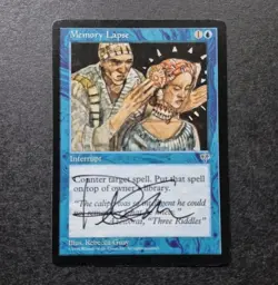 UNPLAYED SIGNED NM/LP MAGIC MIRAGE MEMORY LAPSE MTG REBECCA GUAY EDH CUBE VTG - Image 1