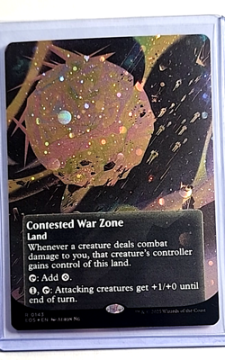 MTG Magic the Gathering EOS Stellar Sights Galaxy Foil 143 Contested War Zone LP - Image 1
