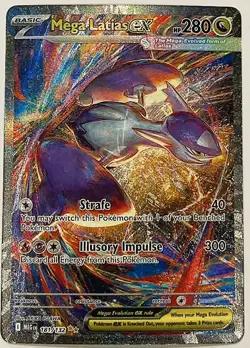 Mega Latias ex 181/132 Me01: Mega Evolution Holo Pokemon Pack Fresh Make Offer! - Image 1