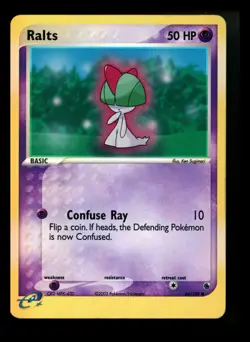Ralts 66/109 EX Ruby Sapphire 2003 Reverse Holo e-Series Pokemon Card TCG - Image 1
