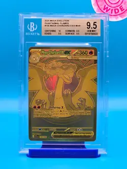 BGS 9.4 - 2025 Pokemon, Mega Evolutions, PFL, Mega Charizard X ex Hyper R. #130 - Image 1