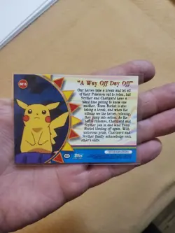 LP A Way Off Day Off OR15 Pokemon Topps Series 3 Orange Islands Blue Logo - Image 2