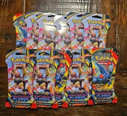 Pokemon TCG PHANTASMAL FLAMES Sleeved Booster Packs New Sealed Lot of 12 Packs - Image 1