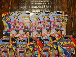 Pokemon TCG PHANTASMAL FLAMES Sleeved Booster Packs New Sealed Lot of 12 Packs - Image 3