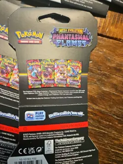 Pokemon TCG PHANTASMAL FLAMES Sleeved Booster Packs New Sealed Lot of 12 Packs - Image 5