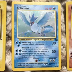 Nintendo Pokemon TCG Base Set Holo Card Lot 1999 - Zapdos, Articuno, Moltres - Image 3