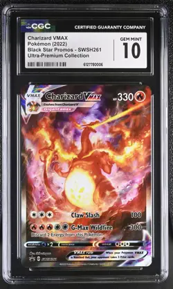 Pokemon Charizard VMAX SWSH261 Black Star Promo UPC - CGC 10 - Image 1
